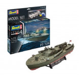 KIT PARA MONTAR REVELL MODEL SET BARCO PATROL TORPEDO BOAT PT-109 1/72 146 PEÇAS COMPLETO COM TINTAS COLA E PINCEL REV 65147